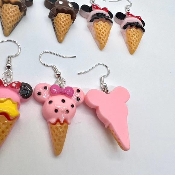 Mickey & Minnie Earrings - Ice Cream Earrings - Popsicle Earrings - Summer Earri - Picture 5 of 10
